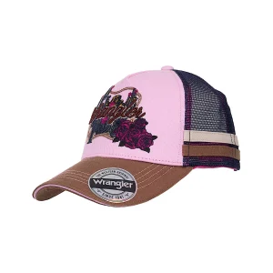 Wrangler Kids Phoebe Trucker Cap - Orchid/Rust