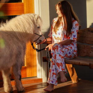 LoLetta Ladies Pony Print Pyjamas