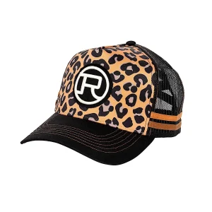 Roper Trucker Cap Cheetah Print