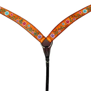 FLORAL VINE" Shaped Breastplate - Smooth Like Cactus