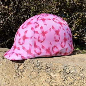 Helmet Cover Pink Ribbons