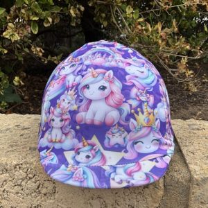 Helmet Cover Unicorn Tea Party