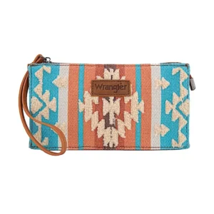 Wrangler Cilia Aztec Wristlet Purse - Tan