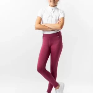 Horze Dea Kids´ Riding Tights With Full Grip - Rose