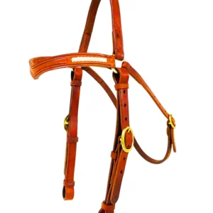 Toprail Equine “NEBO” V Shaped Braided Barcoo Bridle