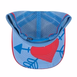 Roper Cactus Print Trucker Cap - Blue Jewel - Image 2