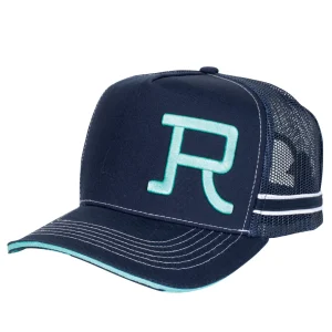 Roper Logo Navy Blue Trucker Cap